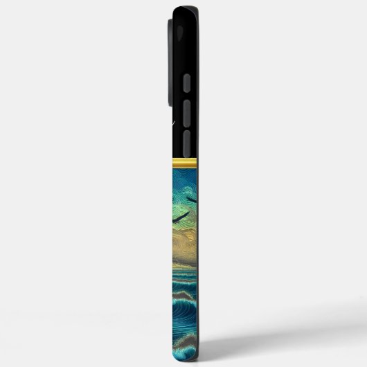 日威厳のあるの入った海を眺め鮮やかる鷲 Case-Mate iPhoneケース (裏面 / 左)