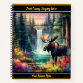 日威厳のあるの入り鮮やか時に滝で歩く ノートブック (正面)