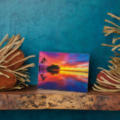 日威厳のある没 |ハワイ州マウイ州ワイレアビーチ フォトプラーク (側面)