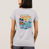 日差しと塩水 Tシャツ (裏面)