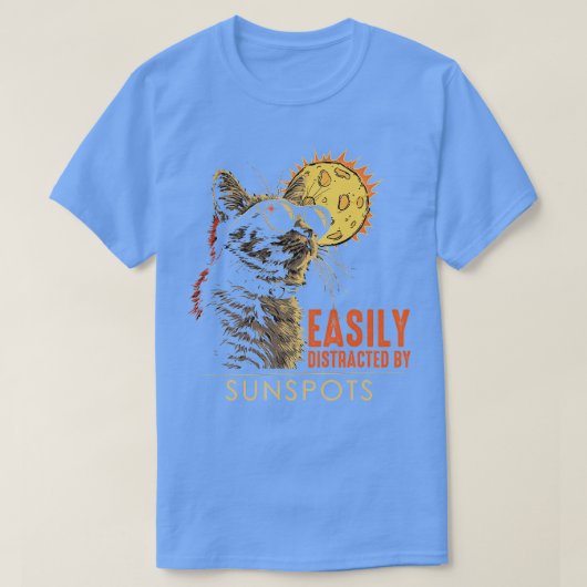 日差しに気を取られる Tシャツ (デザイン正面)