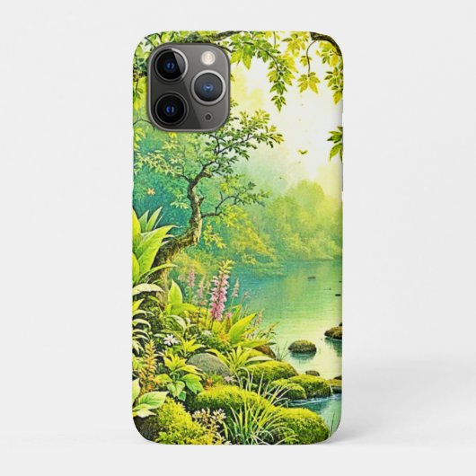 日差しに輝く森の風景 Case-Mate iPhoneケース (裏)