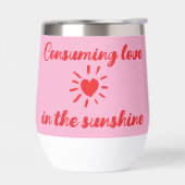 日差しのウォーターボトルで愛を消費 (左面)