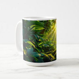 日差しのジャングル コーヒーマグカップ