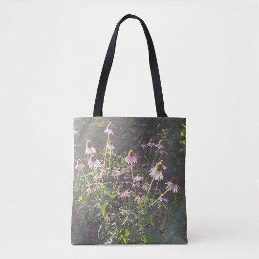 日差しの中のエキナセアの花 トートバッグ (正面)
