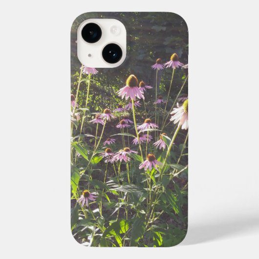 日差しの中のエキナセアの花 Case-Mate iPhoneケース (裏面)