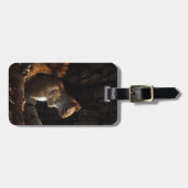 日差しの中のリス ラゲッジタグ (正面横)