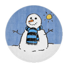 日差しの中の雪だるま