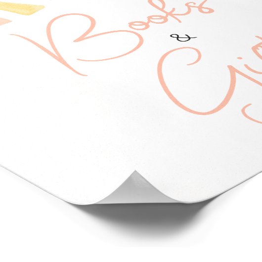 日差しの本と贈り物の小さな光線 ポスター (角)