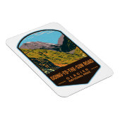 日帰り道路の氷河の国立公園 マグネット (右側)