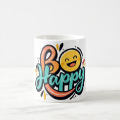 日常で喜びを見いだす幸福の追求 コーヒーマグカップ (中央)