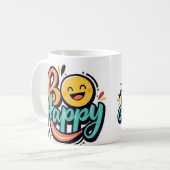 日常で喜びを見いだす幸福の追求 コーヒーマグカップ (正面左)