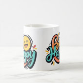 日常で喜びを見いだす幸福の追求 コーヒーマグカップ (中央)