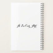 日常のノート用の花束 ノートブック (裏面)