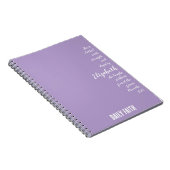 日常の信仰 – 女カスタム性の諺ノートブック ノートブック (右側)