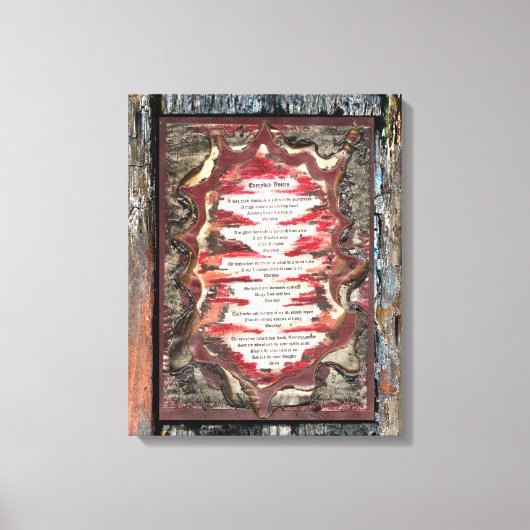 日常の声 キャンバスプリント (正面)