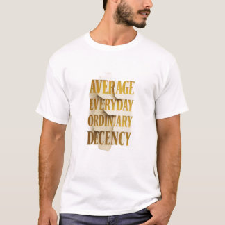 日常の普通の善良さ – 破れた紙のタイポグラフィ Tシャツ