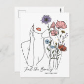 日常の美しいで引用文を見感動的つける ポストカード (正面/裏面)