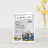 日常の車のグリーティングカード(大事な行事用) カード (黄色い花)