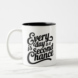 日常はチャンスである – 数理アートマグカップ ツートーンマグカップ