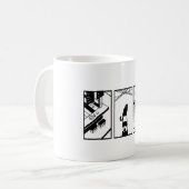 日常マンガTシャツ | マンガ コミック コーヒーマグカップ (正面左)