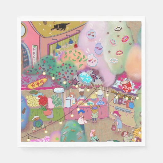 日常使いと特別な日のナプキン スタンダードランチョンナプキン (正面)