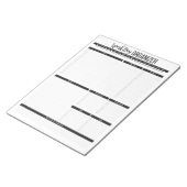 日常業務の開催者プランナー ノートパッド (アングル)