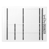 日常業務の開催者プランナー ノートパッド (正面)