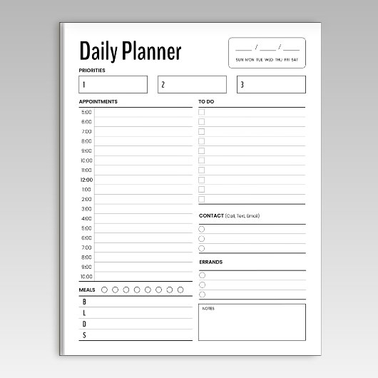 日常業務プランナーメモ帳 ノートパッド