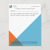 日常的な中断時カード (正面)