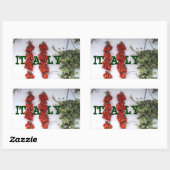 日干しトマトの作り 長方形シール (シート)