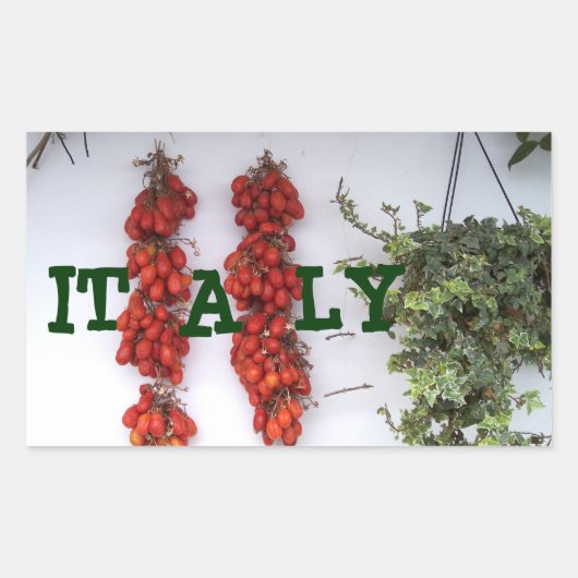 日干しトマトの作り 長方形シール (正面)