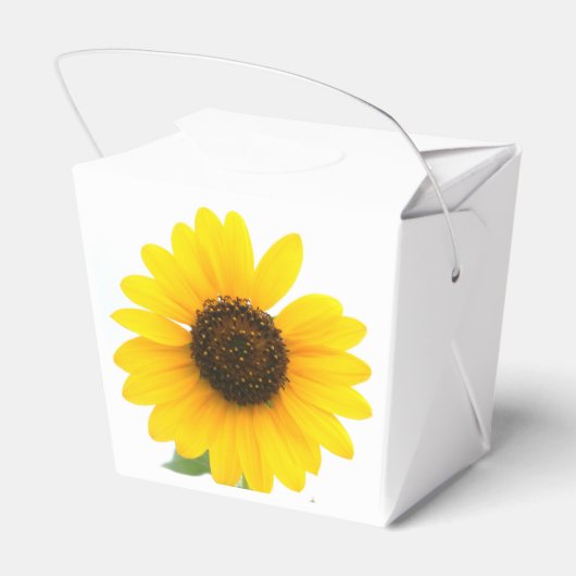 日当たりの良いひまわりトリートボックス フェイバーボックス (裏面サイド)