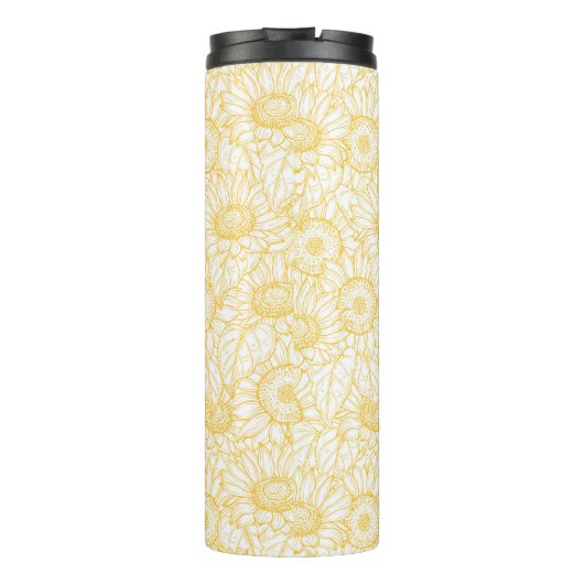 日当たりの良いひまわり模様 タンブラー (裏面)