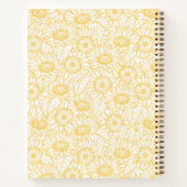 日当たりの良いひまわり模様 ノートブック (裏面)
