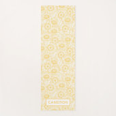 日当たりの良いひまわり模様 ヨガマット (正面)