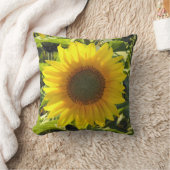 日当たりの良いひまわり クッション (ブランケット)