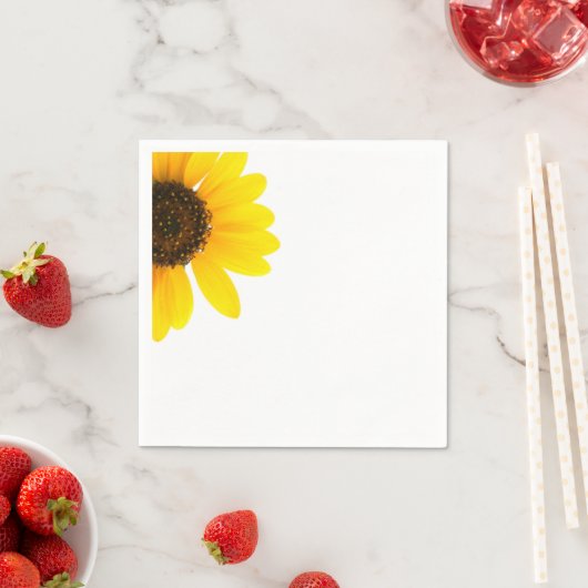 日当たりの良いひまわり スタンダードカクテルナプキン (インサイチュ)