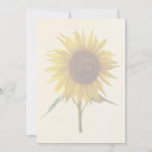 日当たりの良いひまわり 招待状 (裏面)