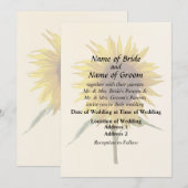 日当たりの良いひまわり 招待状 (正面/裏面)