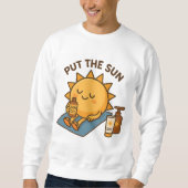 日当たりの良いグロー時間 スウェットシャツ (正面)