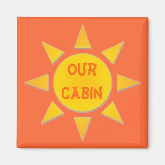 日当たりの良いステートルームドアマーカーマグネット マグネット (正面)