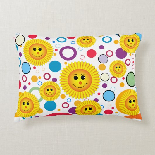 日当たりの良いスマイル アクセントクッション (正面)