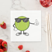 日当たりの良いテニスボール スタンダードランチョンナプキン (インサイチュ)