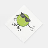 日当たりの良いテニスボール スタンダードランチョンナプキン (角)