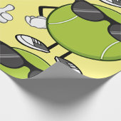 日当たりの良いテニスボール ラッピングペーパー