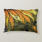 日当たりの良いヒマワリ屋外ピラー アクセントクッション (裏面)