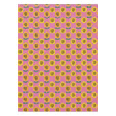 日当たりの良いヒマワリ – ピンク テーブルクロス (正面)