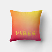 日当たりの良い'ビーズピンクオレンジと黄グラデーション色 クッション (裏面)