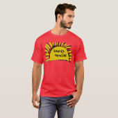 日当たりの良い人Sun Rays Tシャツトップ Tシャツ (正面フル)